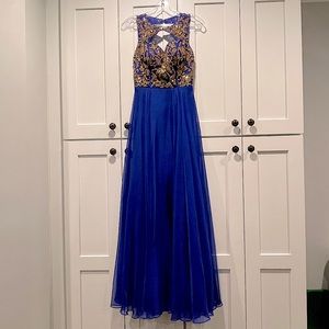 Splash Beaded Formal Gown